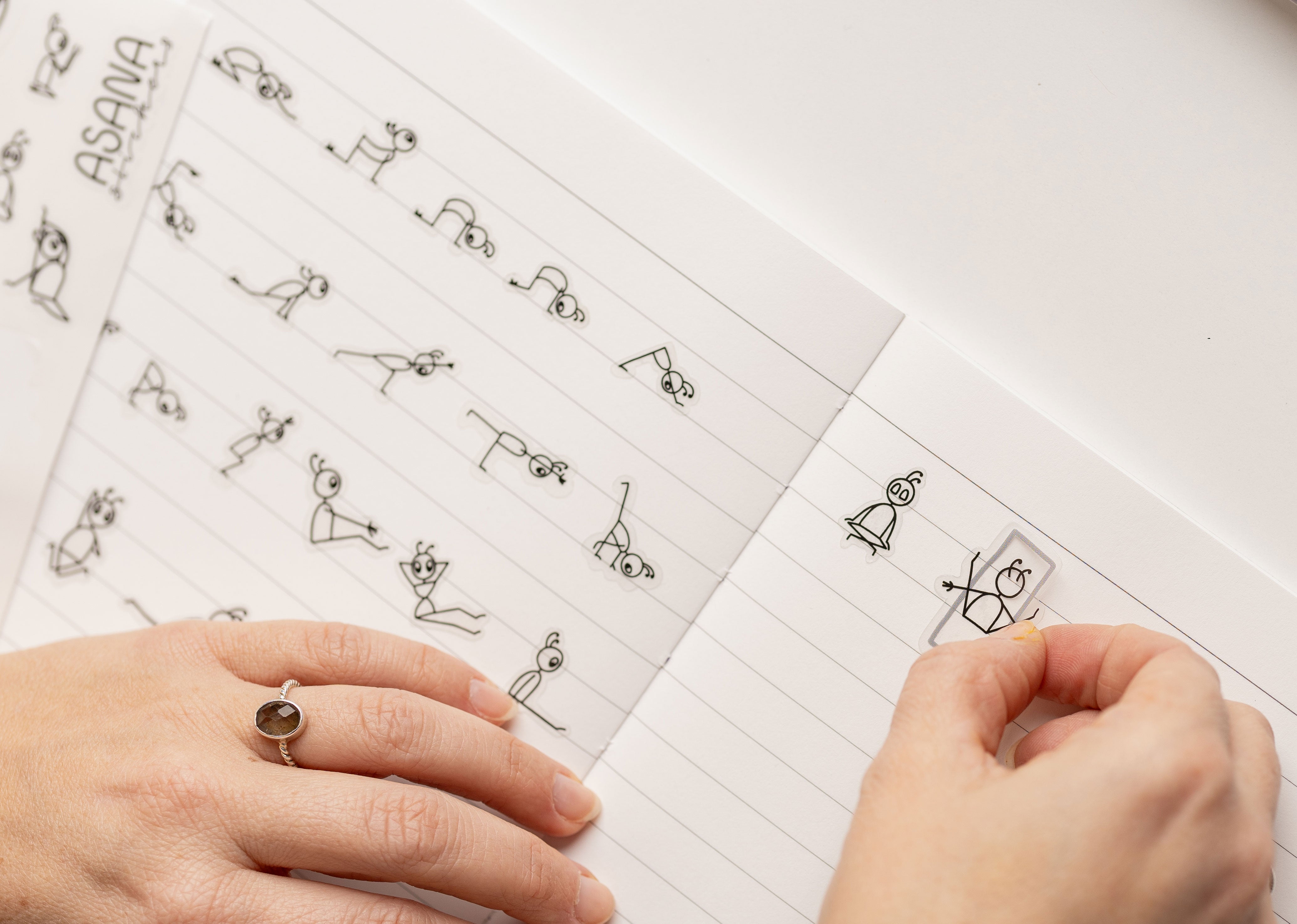Yoga Stick Figure Stickers Create Yoga Sequences and Flows Effortlessly