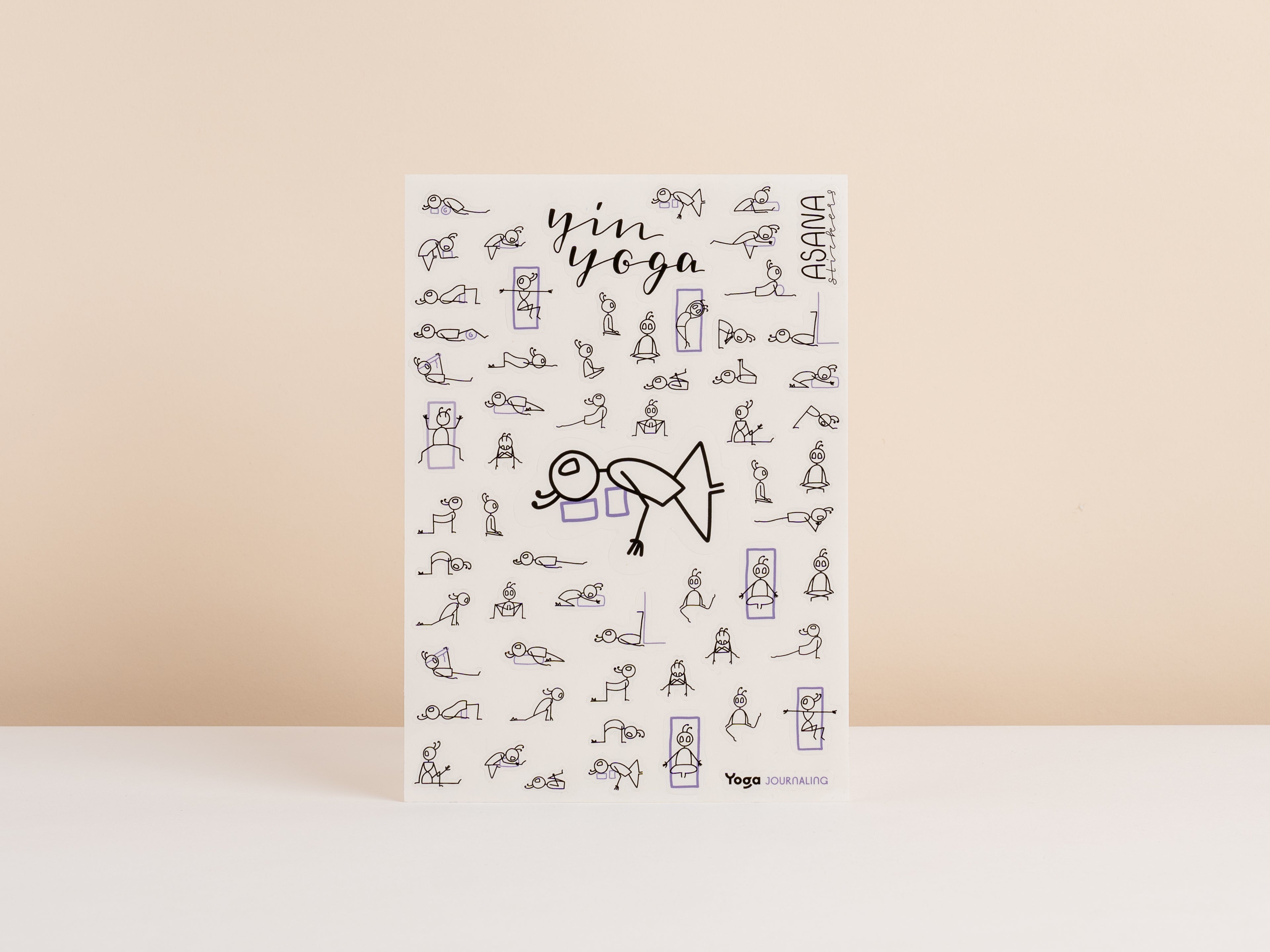 Yin Yoga Stickers help you create yin yoga classes. Prepare yin yoga classes with Yoga Flow Stickers.
