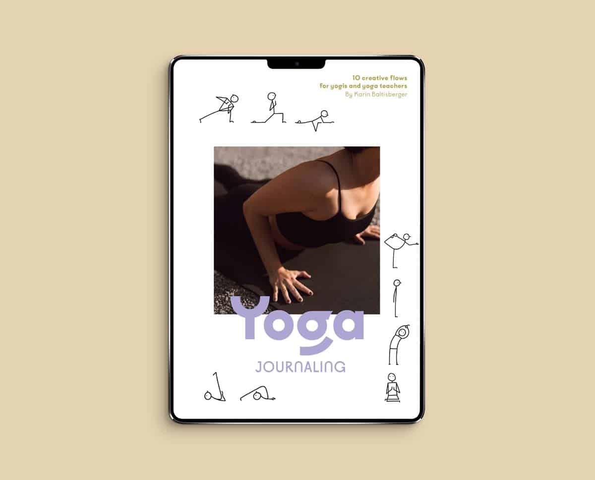 Showing the digital version of the stick figure booklet on an IPad. 