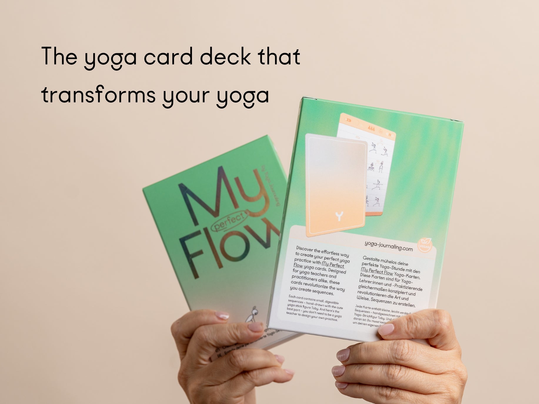 Relaxing setup with My Perfect Flow yoga card deck – thoughtful gift for yoga lovers who want mindful movement at home