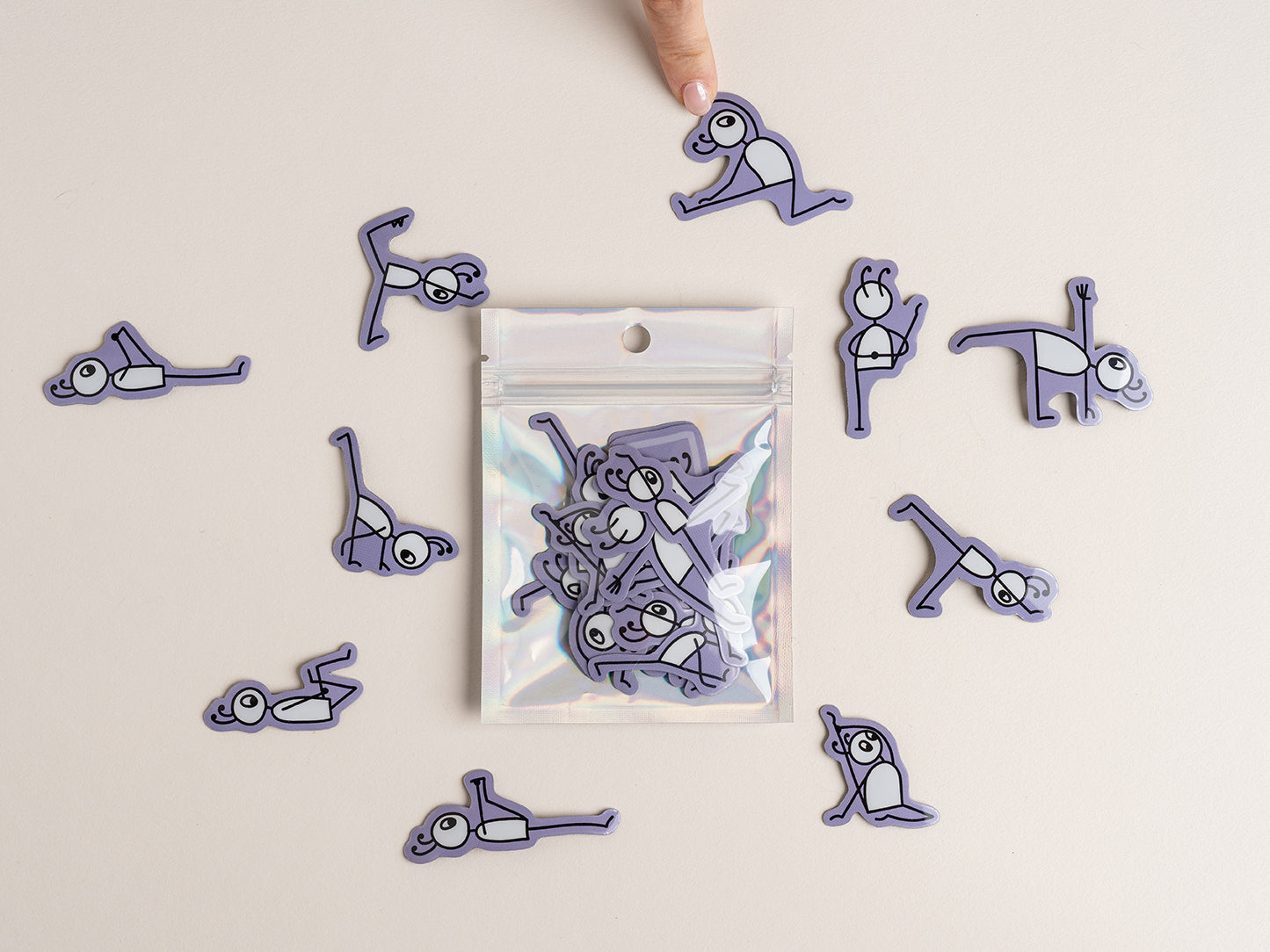 Yoga Stick Figure Magnets
