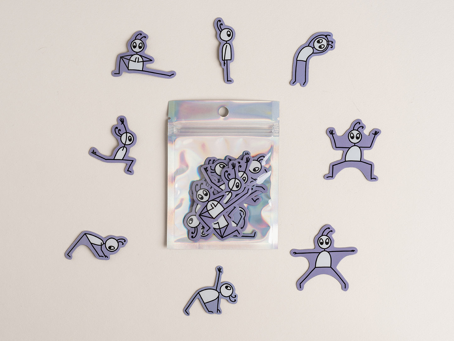 Yoga Stick Figure Magnets