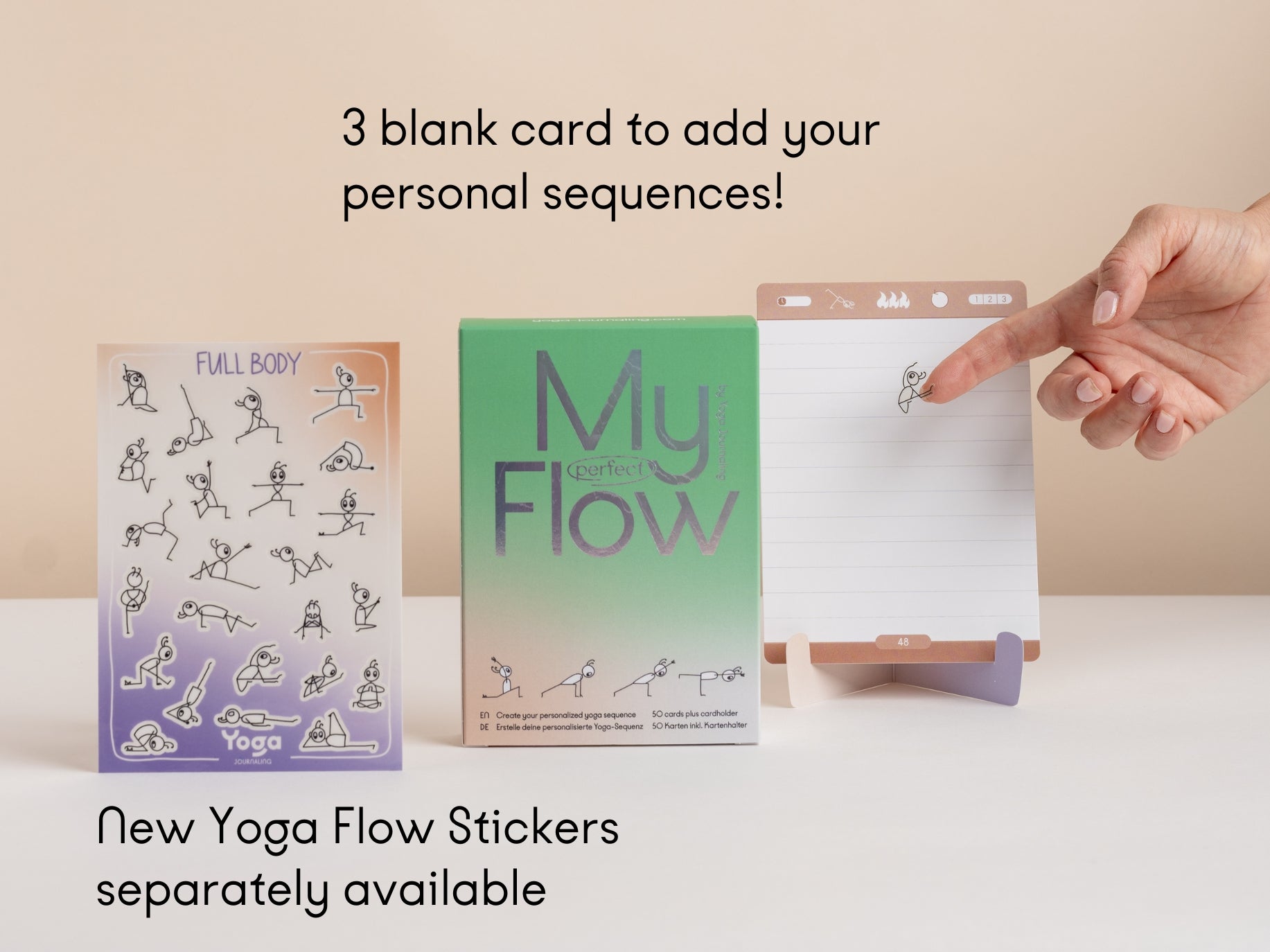 Beautifully wrapped yoga card deck with personalized note – a unique and meaningful gift for yoga lovers